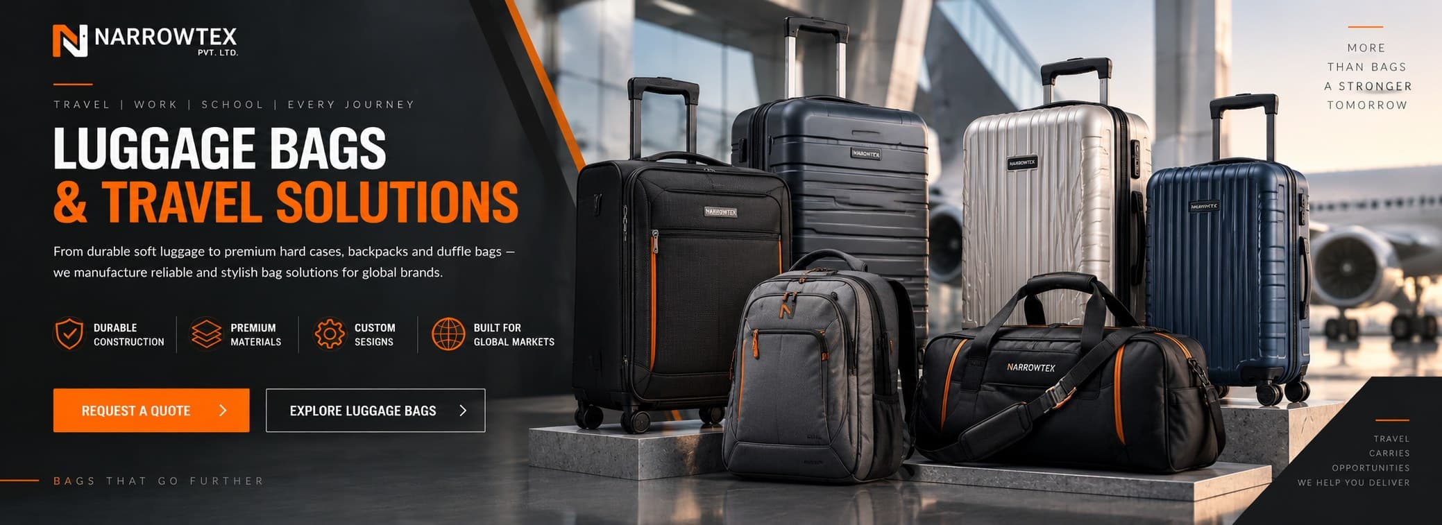 Luggage bags and travel solutions — durable soft luggage, hard cases, backpacks and duffle bags